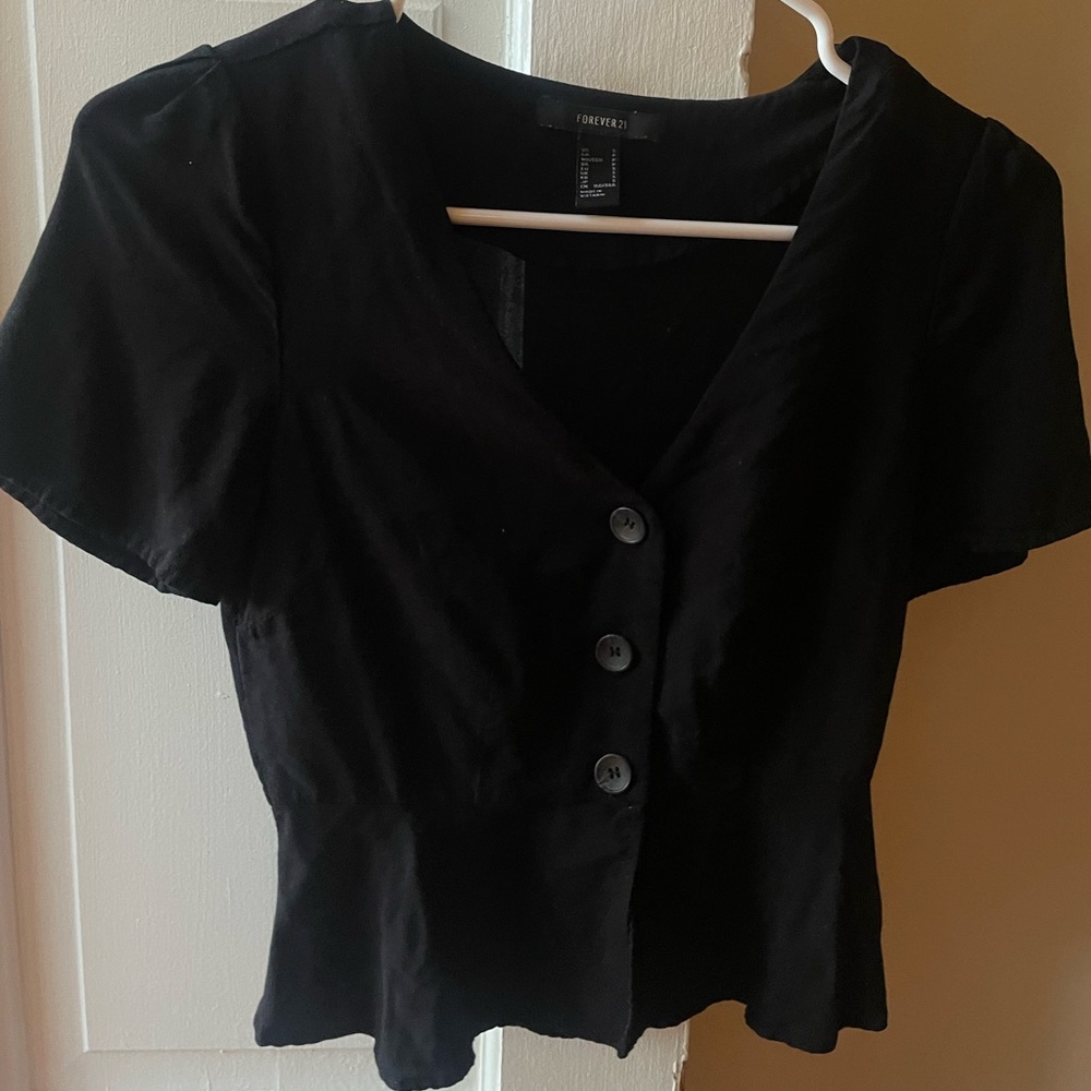 Black Pemblum Blouse